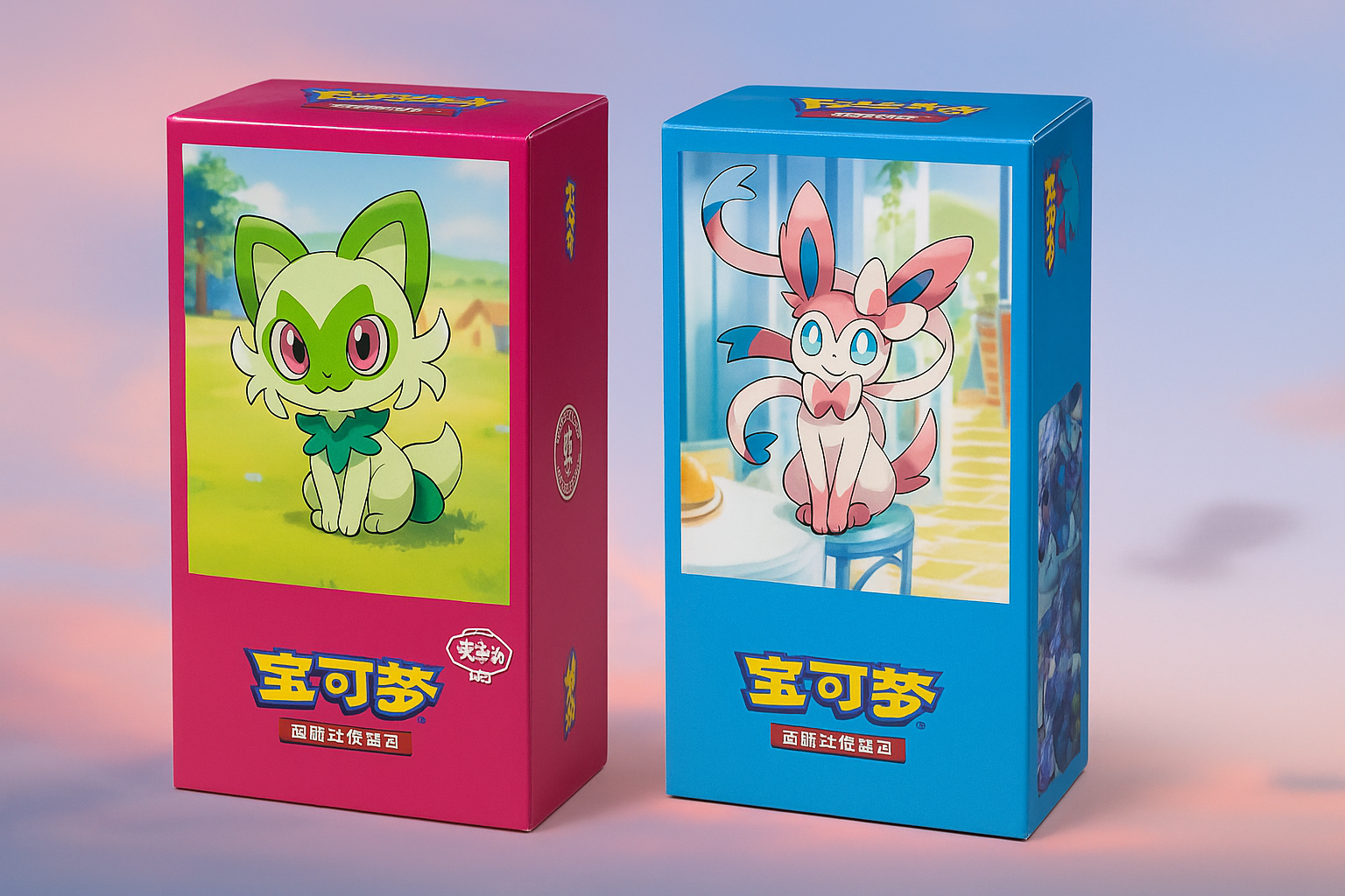 Simplified Chinese Pokémon PTCG Gem Pack Vol. 1 and Vol. 2 deck