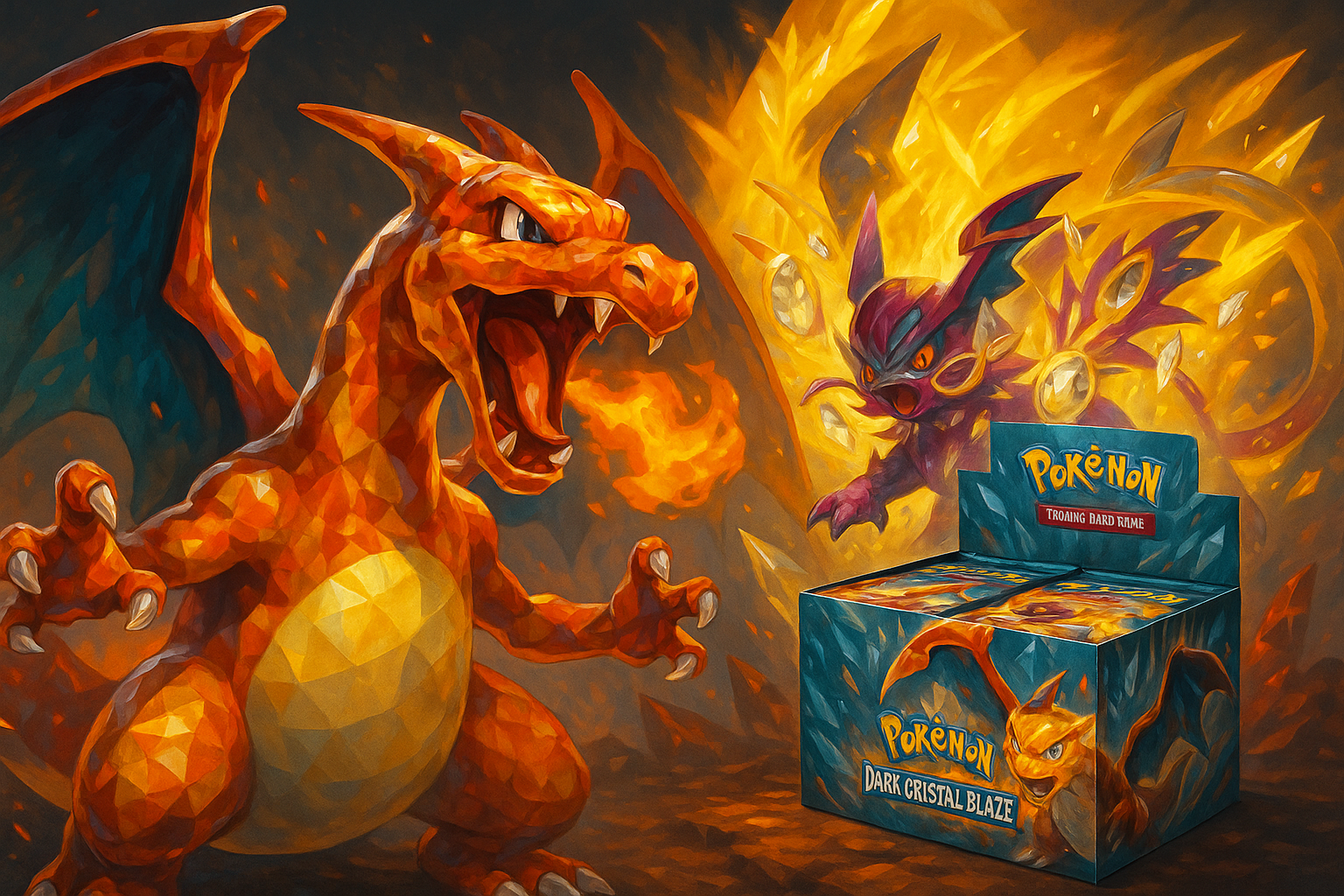 Pokémon Dark Crystal Blaze Slim Booster Box Charizard value
