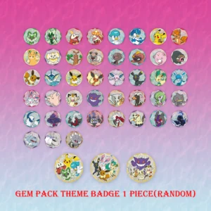 Simplified Chinese Pokémon Gem Pack Badge pack Set authentic guarantee card