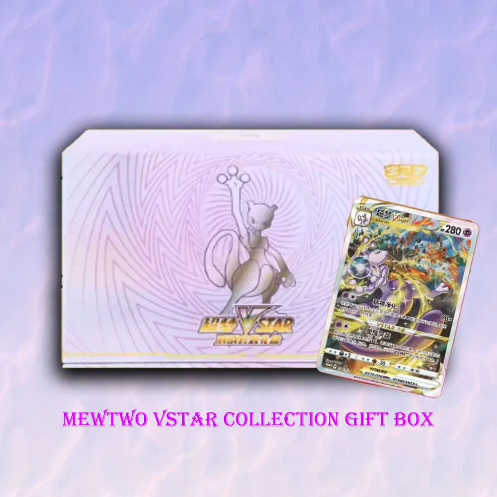 Chinese Pokémon Mewtwo V STAR Exclusive Collection Gift Box card set authentic