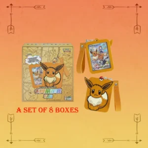 Simplified Chinese Pokémon Eevee Keychain Set Case 8 Boxes authentic collectible