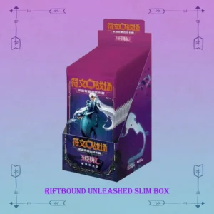LOL TCG Riftbound Set 3 booster box cards display rare pulls and sealed packs
