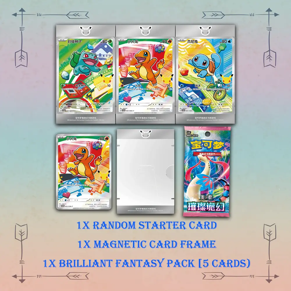 Simplified Chinese Pokémon Original Partner Card Set Vol.1 30th Anniversary Mystery Box authentic card