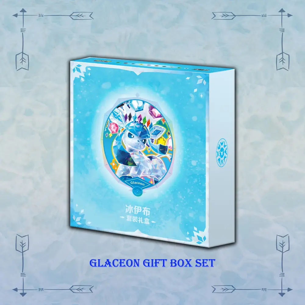 Chinese Pokemon Glaceon Gift Box Set from the Eevee Evolutions Collection