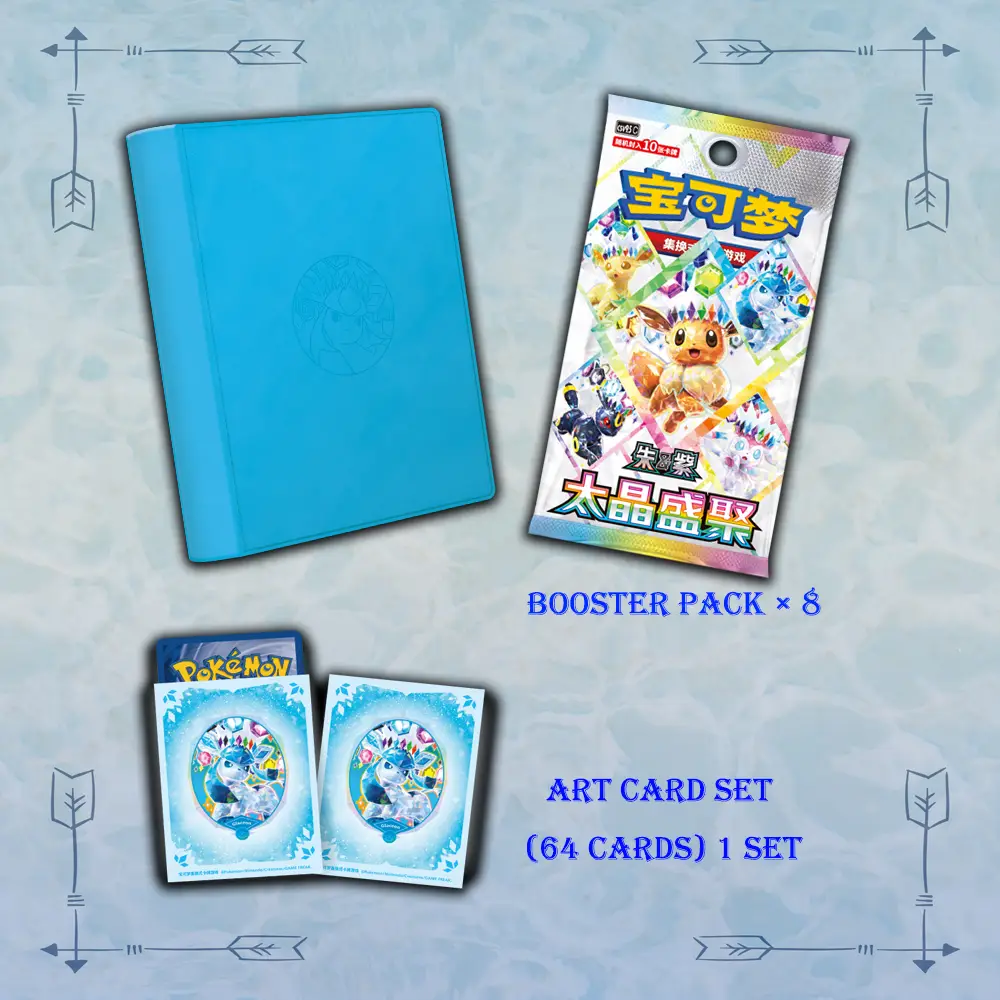 Chinese Pokemon Glaceon Gift Box Set from the Eevee Evolutions Collection