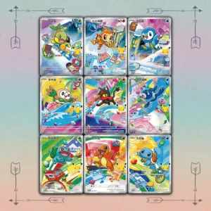 Pokemon Chinese 30th Anniv First Partner Holo Card Set 30th-P NM 9-piece authentic collectible card set