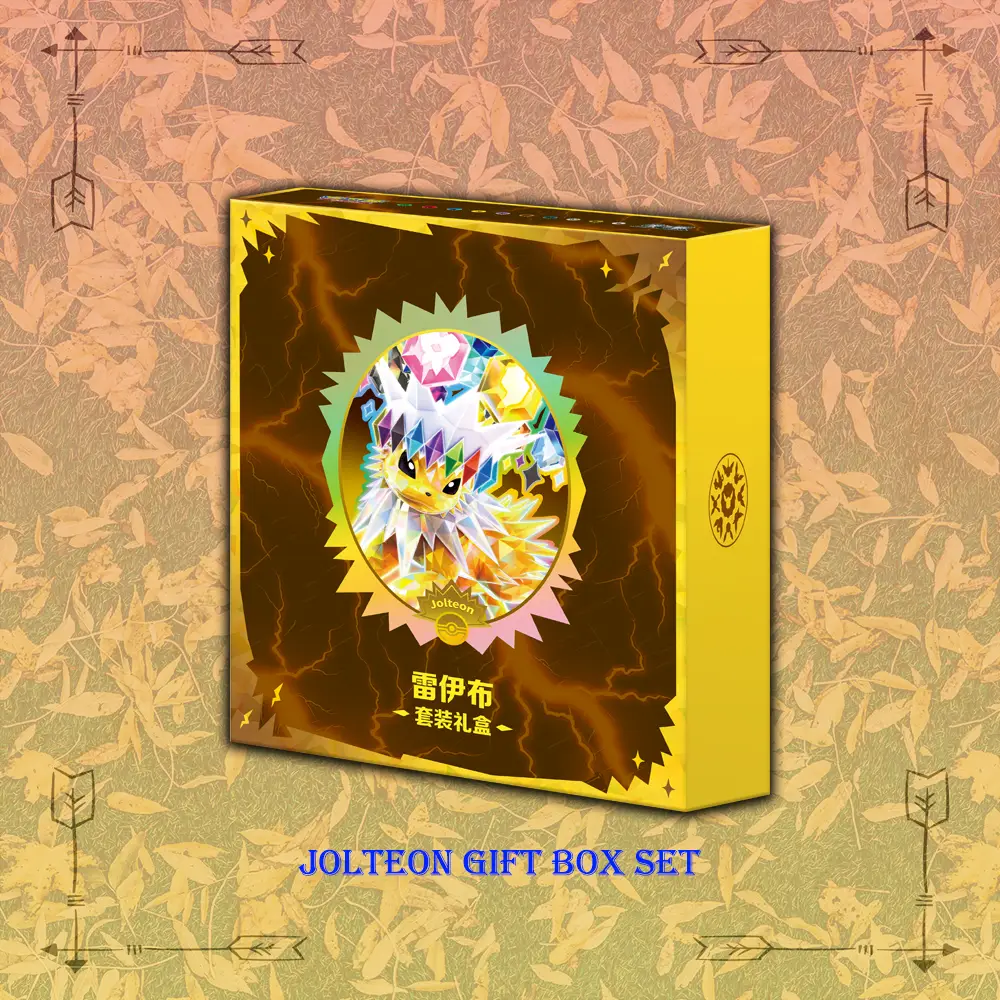 Chinese Pokemon Scarlet and Violet Jolteon Gift Box Set with Eevee Evolutions Collection packaging