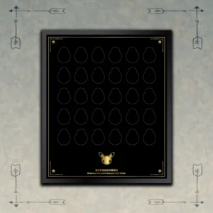 Chinese Pokemon 30th Anniversary Coin Display Frame Holds 30 Coins