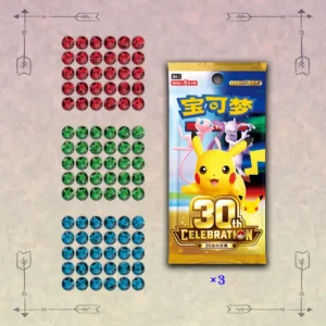 Chinese Pokemon 30th Anniversary Celebration Pikachu Coin Set