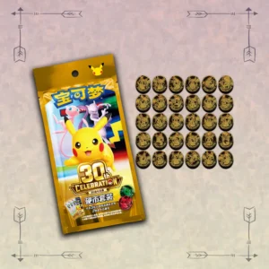 Chinese Pokemon 30th Anniversary Celebration Pikachu Coin Set